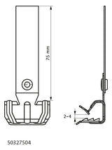 WALRAVEN Trägerklammer 2-4mm Federst Britclips 50327504 besch