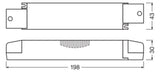 LEDVANCE LED-Trafo 60W 24V IP20 Kstgeh DR-SUP -60/220-240/24 stat 198x43x30mm