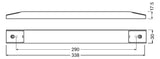 OSRAM LED-Trafo 60W 24V IP20 Kstgeh stat OT SLIM 60/220-240/24 338x30x17,5mm