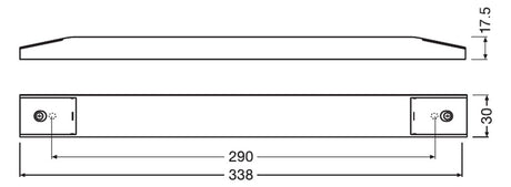 OSRAM LED-Trafo 60W 24V IP20 Kstgeh stat OT SLIM 60/220-240/24 338x30x17,5mm