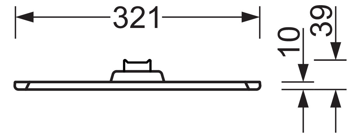 REGIOLUX LED-Deckenanbauleuchte 36W ws kayak-KYAI/1200 4900 840 ET 4000K Konv