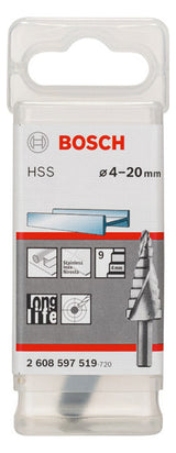 BOSCH-EW Stufenbohrer 9Stuf  4-20mm 2608597519 2Schn