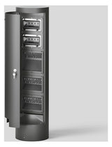 BEGA Steckdosensäule Metall graphit 8dos 71014 1035x265x265mm IP44
