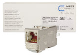 METZ CONNECT Modular-Buchse Cat5 RJ45 fl 130B11-25-Z 22-26AWG Feldkonf Schirm si