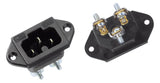 BACHMANN Heißgerätestecker Kst IP20 ger 918.170 sw Schraubkl f.Schutzk.Stift