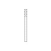 SIEDLE Kommunikations-Säule alu freisteh KSF 613-3 W ws 3mod 211x1344x230mm