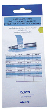 CIMCO Kabelmarkierung ws  0-14mm Kst 182650 23x25mm Textf kleb