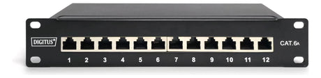 ASSMANN ELEKTRO Patchpanel 12Ports Cat6A DN-91612S-EA 254mm(10) Schirm RAL9005