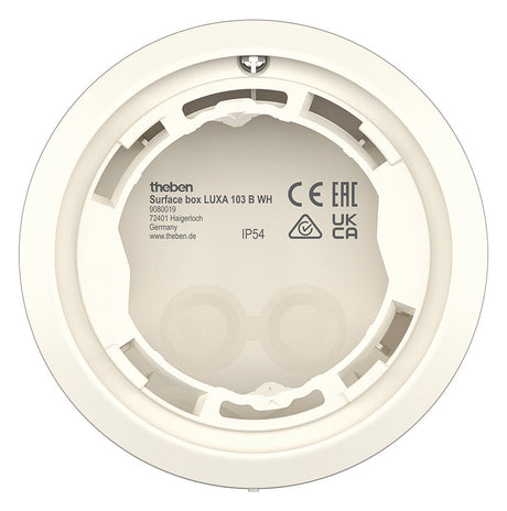 THEBEN Aufputz-Rahmen ws Zubehör Surface box LUXA 103 B WH