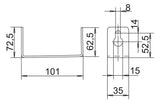 BETTERMANN Kabelhalteklammer BS-K ST BSKD-W1021 210x105mm schraub