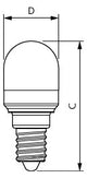 PHILIPS-LM LED-Röhrenlampe E14 1,7W ws F Corepro LED T25 ND 1.7-15W E14 827 2700K