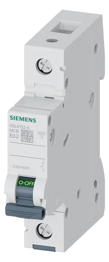 SIEMENS Leitungsschutzschalter UC B 32A 5SL6132-6 1p 400V 1TE 50Hz IP20