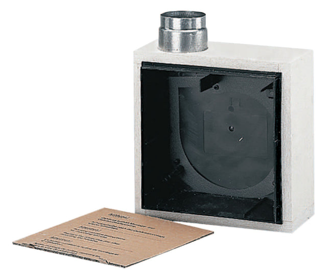 MAICO Ventilatorgehäuse Kst sw  80mm ER - UPB m.BS-Absperr 249x249x105mm
