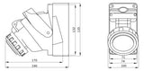 GEWISS CEE-Schaltersteckdose 3p 32A 6h Energy GW66464 400V/rt IP55 Kst