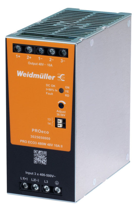 WEIDMÜLLER Gleichstromversorgung 22-28V PRO ECO3 480W 24V 20A II 480W 85-264VUC