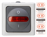 KOPP Kontroll-Heizungsschalter mt AP 1f BLUEELECTRIC 562356009 IP44