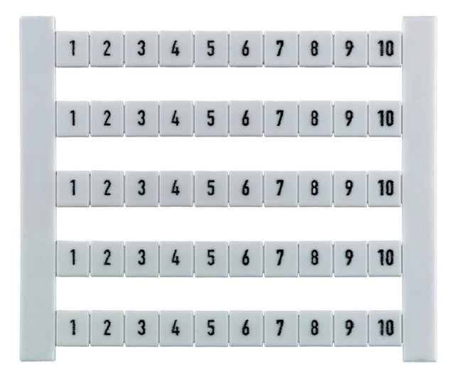 WEIDMÜLLER Klemmenmarkierung ws RM=5mm DEK 5 FWZ 1-10 1-10 horiz
