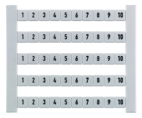 WEIDMÜLLER Klemmenmarkierung ws RM=5mm DEK 5 FWZ 1-10 1-10 horiz