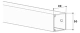 GGK Leitungsführungskanal Kst stgr unbeh LFG 30x30 32x30x2000mm RAL7030
