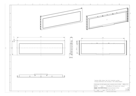 SPELSBERG Einführungsflansch Kst blind GFL 40 440x119mm unbeh
