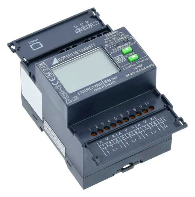 GOSSEN-METRA Messwandlerzähler B 5A digi EM2389, MID, 4-L,1(6)A TCP/IP Modbus 6A
