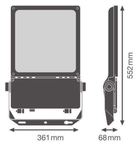 LEDVANCE LED-Anbaustrahler 180W Konv ws FL FLEX P 180W ML 830 A55X120 WAL 1LED