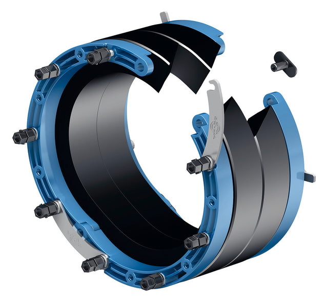 Doyma Curaflex Nova Uno/breit/T DN 300 für 198,0 mm bis 201,0 mm HK / EPDM | 188720030040