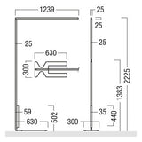 ZUMTOBEL LED-Stehleuchte 69W 4000K Konv LINETIK-S D/I LED8000-840 SC WH SR2 8000