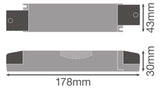 LEDVANCE LED-Trafo 30W 24V IP20 Kstgeh DR-SUP -30/220-240/24 stat 178x43x30mm