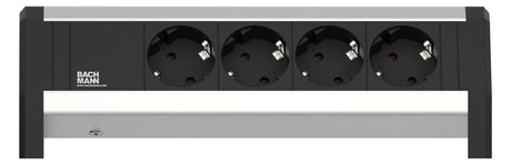 BACHMANN Steckdosenleiste 4f sw 35° IP20 DESK 339.1000