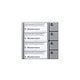 SIEDLE Tastenmodul 1+n 4RT si 99x99x27mm TM 612-4 SM