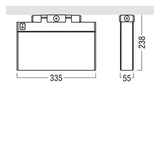 ZUMTOBEL LED-Sicherheitsleuchte 4,7W 32m ECOSIGN 160 P MSC ECP WH IP65 190lm