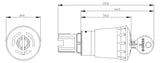 SIEMENS Not-Aus Taster EB IP00 Schlüssel 3SU1000-1HR20-0AA0 1Ö  22mm Schraub