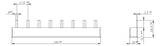 SIEMENS Phasenschiene 4ph 18mm 140mm 50A 5ST3621 10qmm Stift isol