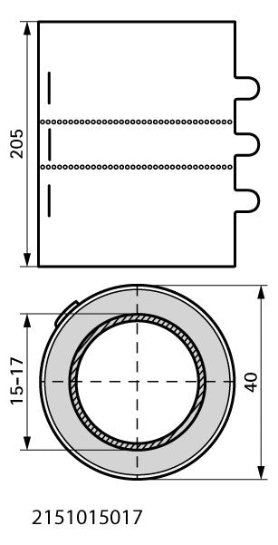 WALRAVEN Brandschutzmanschette Pacifyre MK II für br. Rohr / ged. MSV 16 mm