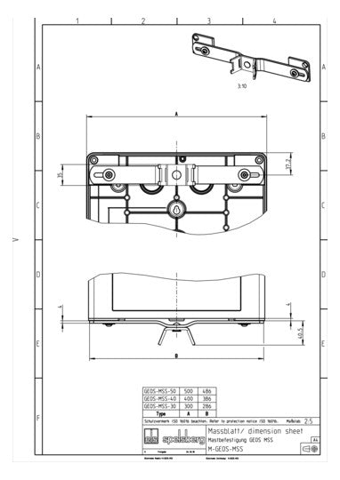SPELSBERG Befestigung Ersatzteil GEOS MSS-40
