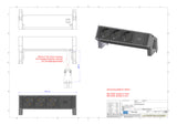 BACHMANN Steckdosenleiste 3f ws 0,2m 35° 902.2048 IP20 1,5qmm