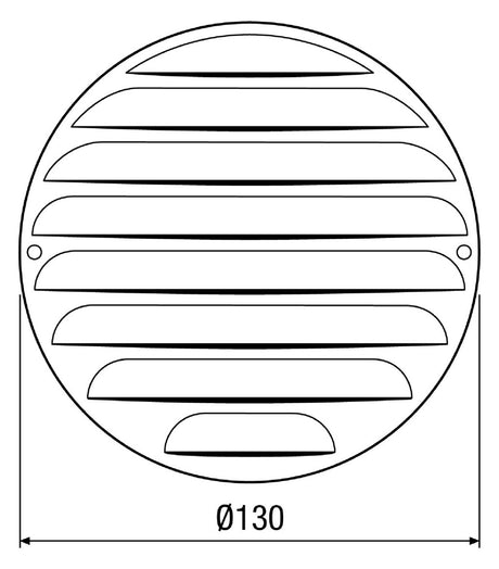 MAICO Lüftungsgitter ST MGR 80/125 V2A