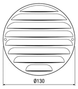 MAICO Lüftungsgitter Kst MGR 80/125 weiß