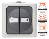 KOPP Jalousieschalter -Einsatz gr Wippe BLUEELECTRIC 561556004 IP44 BSF 1p