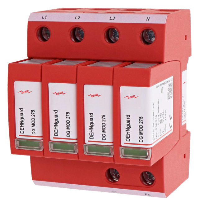 DEHN SE Überspannungsableiter 230VAC 4TE DG M TNS 275 Netzform-TN-S 1,5kV TS35