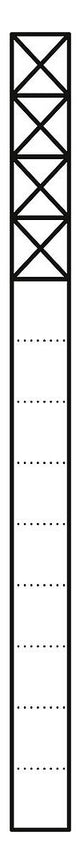 SIEDLE Kommunikations-Säule alu freisteh KS 613-4 SM si 4mod 211x1344x130mm