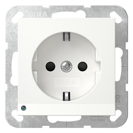 GIRA Steckdose 1f rws glz UP m.OL m.BS System 55 417003 IP20