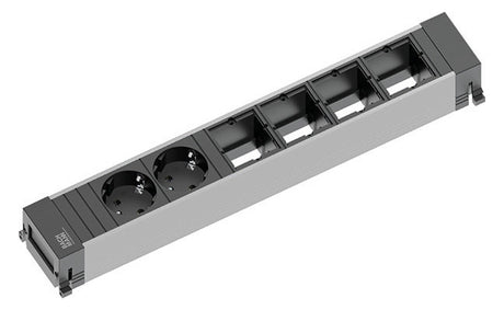 BACHMANN Steckdosenleiste 2/4f sw 0,1m 916.025 35° IP20