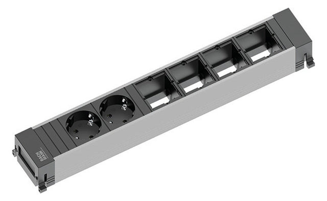 BACHMANN Steckdosenleiste 2/4f sw 0,1m 916.025 35° IP20