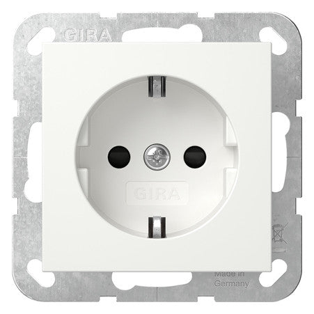 GIRA Steckdose 1f rws glz UP m.BS IP20 System 55 445303