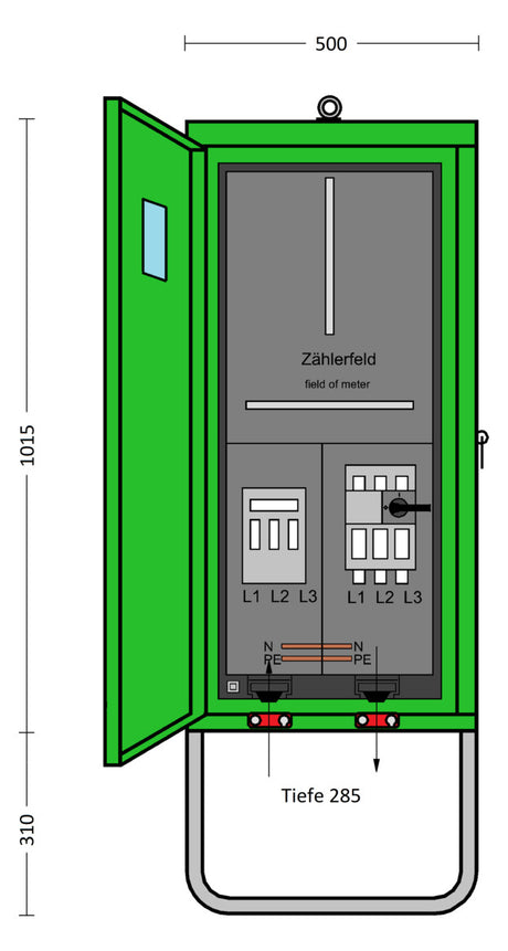 ELEKTRA Anschlussschrank 185452 55kVA A80-1Z