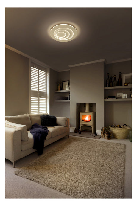 LEDVANCE LED-Anbauleuchte 63W 3000K ws Orbis Spiral Round 685mm 63W White 4000l