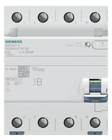 SIEMENS FI-Schutzschalter B 4p 440V 80A 5SV3347-4 0,03A 4TE REG 10kA 3kA/stoß