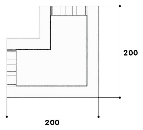 GGK Flachwinkel GEB-K UT/OT 60x130mm Kst BR 60x130/80-FW sw unbeh RAL9005